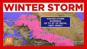 Winter storm arrives in Arizona with Flagstaff-area schools closed