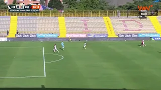 FORTALEZA SURVIVED. Peralta came very close to scoring, but the defender cleared it off the line ...