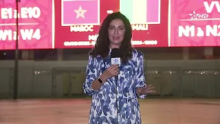 From in front of the Grand Stadium of Tangier, sports channel correspondent Zineb El Bari provide...