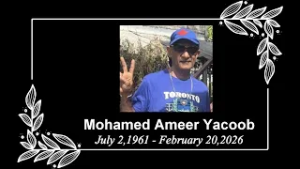 Death Announcement - Mohamed Ameer Yacoob