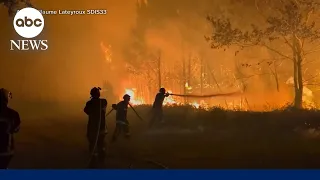 Hundreds of thousands forced to evacuate because of European wildfires