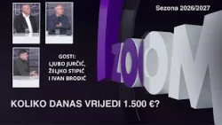 ZOOM 14.10.2026. Koliko danas vrijedi 1.500 €? Stipić, Jurčić i Brodić o cijenama