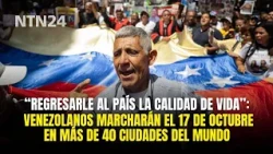 "Bringing quality of life back to the country": Venezuelans will march worldwide on October 17