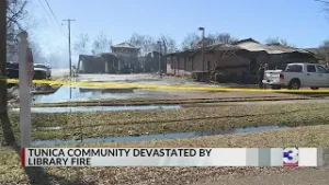 Tunica community devastated by library fire