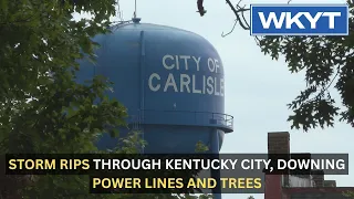 Storm rips through Kentucky city, downing power lines and trees