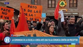 La comunidad de la Escuela 4 acompaña al preceptor 📚🙌