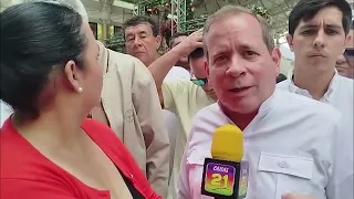 Juan Carlos Guanipa de visita a el Santo Cristo de la Grita