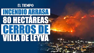 Videos of the fires in Villa de Leyva: here is the current situation
