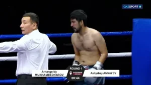 Амангелді Мұхамбедияров - Әшірбай Аннаев | Кәсіпқой бокс