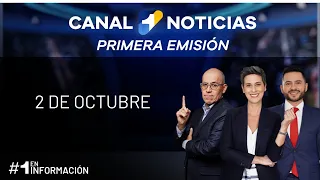 Primera emisión Canal 1 noticias | 1 de octubre