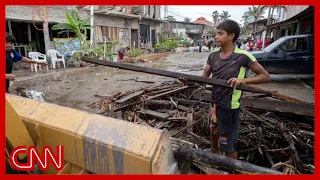 Footage of damage in Mexican regions following Hurricane Polo