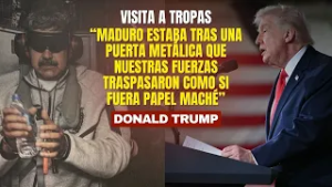 "Estaba tras una puerta metálica que traspasamos como papel maché": Trump sobre captura de Maduro