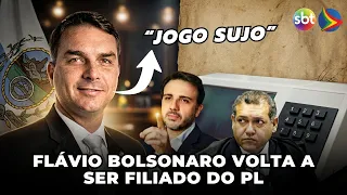 Flávio Bolsonaro reaffiliates with the PL party after "dirty play" against his candidacy - 4K