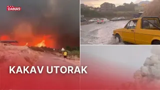 Tuča u Dalmaciji, udar munje izazvao požar: U tri grada srušeni temperaturni rekordi