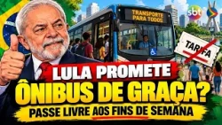 Lula promises free public transport on weekends throughout Brazil