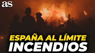 Así está la SITUACIÓN de los INCENDIOS FORESTALES en HUESCA y HUELVA (ESPAÑA)