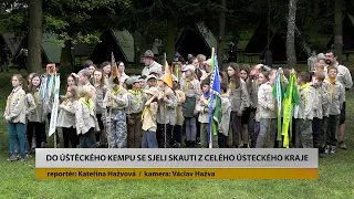 ÚŠTĚK: Do kempu se sjeli skauti z celého Ústeckého kraje