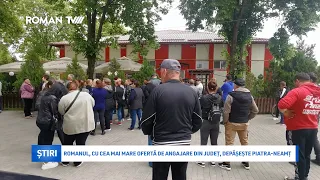 Romanul, cu cea mai mare ofertă de angajare din județ, depășește Piatra-Neamț