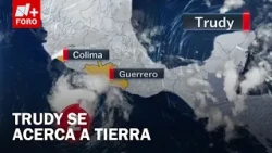 Trudy intensifies into a Category 2 hurricane off the coast of Colima and Michoacán
