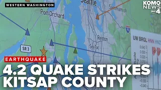 Magnitude 4.2 quake hits Puget Sound area centered west-northwest of Gig Harbor