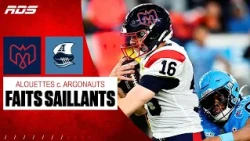 Faits saillants : Alouettes c. Argonauts (Semaine 21)