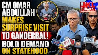 CM Omar Abdullah Makes Surprise Visit To Ganderbal! Bold Demand On Statehood | JKL DIARY