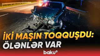 Yevlaxda ağır qəza baş verdi | İki minik avtomobili toqquşdu - Baku TV