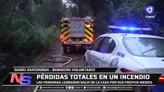 House completely destroyed by fire at kilometer 20