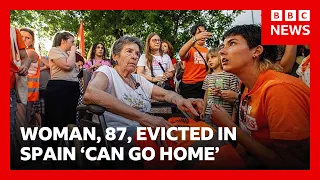Spain announces new housing measures after protests over eviction of woman, 87 | BBC News
