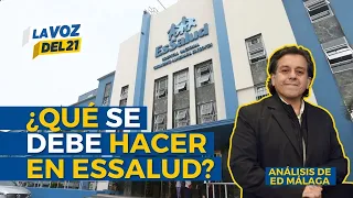 CRISIS AT THE MINSA: Edward Málaga: "EsSalud and the Minsa must be unified"