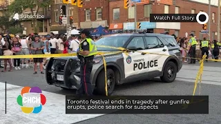 Toronto festival ends in tragedy after gunfire erupts, police search for suspects
