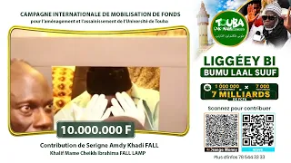 Serigne Amdy Khady FALL jox na Touba Ca Kanam fukki milyoŋ ci liggéeyu Université bi