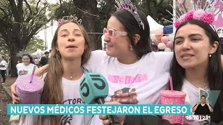 A new generation of doctors celebrated their graduation this Friday with a party at Parque Batlle.