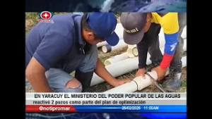 En Yaracuy: Ministerio de aguas reactivó dos pozos como parte del plan de optimización