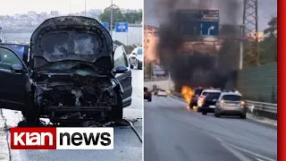 Shkrumbohet për pak sekonda Audi në Unazën e Madhe të Tiranës