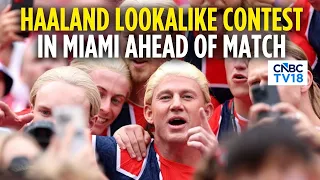 'I'm Haaland!' | Norwegian Star Lookalike Contest Held In Miami Ahead Of England Clash | N18G
