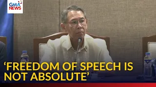 'Freedom of speech is not absolute' - Rep. Chel Diokno | GMA News