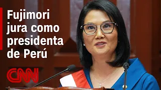 Keiko Fujimori sworn in as President of Peru and promises "method and discipline" in her first sp...