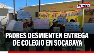 🔴🔵 Parents debunk Socabaya mayor and claim school is still unfinished