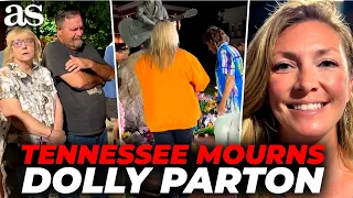 Sevierville says GOODBYE: EMOTIONAL SCENES at Dolly Parton's hometown statue