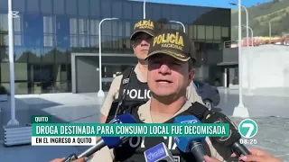 Policías decomisaron droga que presuntamente era para consumo interno