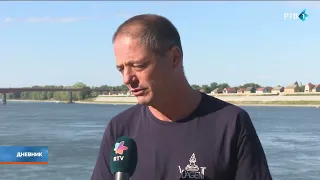 Dunav kod Bezdana jutros minus 102 centimetra, plovidba ugrožena