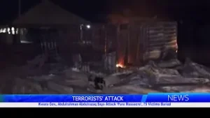 Губернатор Квары Абдулрахман Абдулразак назвал нападение «чистой резней», похоронено 75 жертв