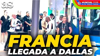 La LLEGADA de FRANCIA, MBAPPÉ y OLISE a DALLAS en el MUNDIAL 2026 DESDE DENTRO