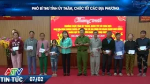 PHÓ BÍ THƯ TỈNH ỦY THĂM, CHÚC TẾT CÁC ĐỊA PHƯƠNG