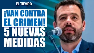 Bogotá launches five measures against crime after summit between the mayor and the Prosecutor's O...