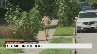 Some KC area residents still enjoying outdoors despite scorching heat