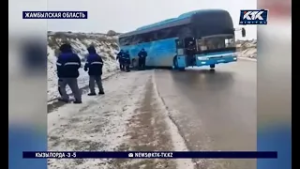 Скользкие трассы привели к нескольким ДТП в Жамбылской области