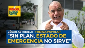 César Astudillo de Fuerza Popular sobre la reforma policial y explica su plan de seguridad