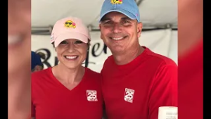 Vicki Graf thanks Kevin Lemanowicz for 30 years at Boston 25